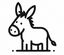 While a donkey is a domesticated creature, its wild counterpart is referred to as an ass.